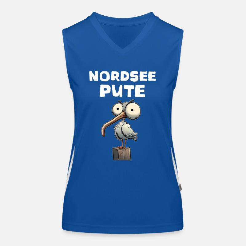 Nordsee Diva Funktionelles Kontrast-Tank Top für Frauen