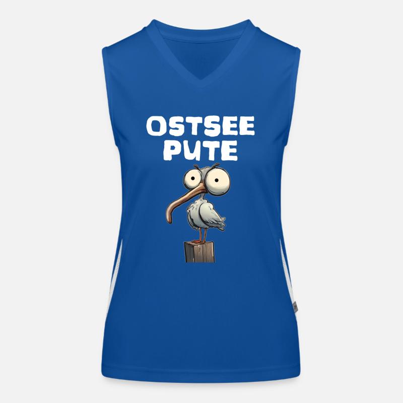 Ostsee Diva Funktionelles Kontrast-Tank Top für Frauen