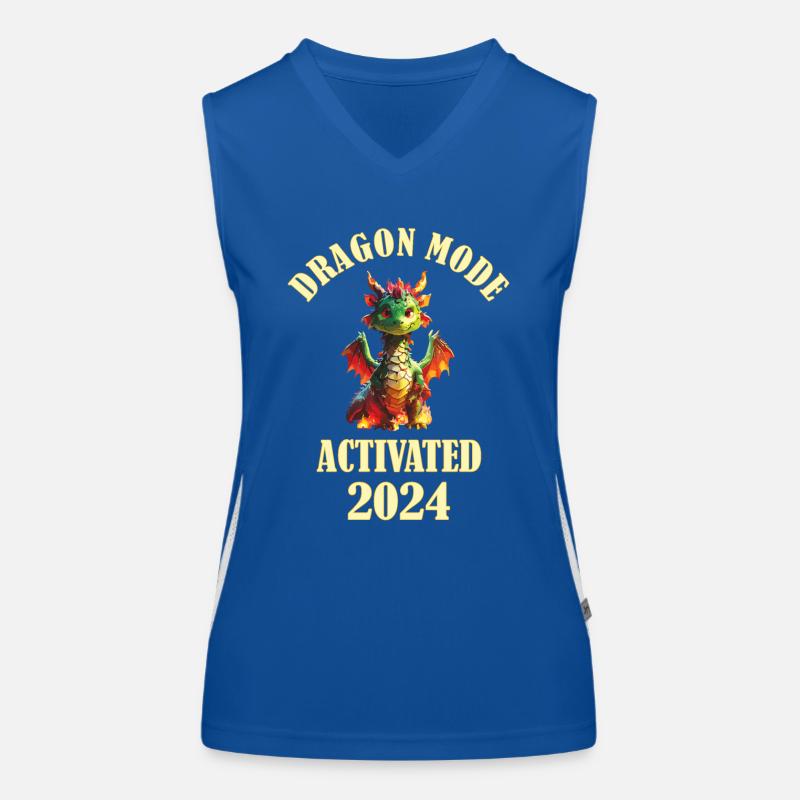 Mode Dragon activé 2024 Débardeur respirant contrasté Femme