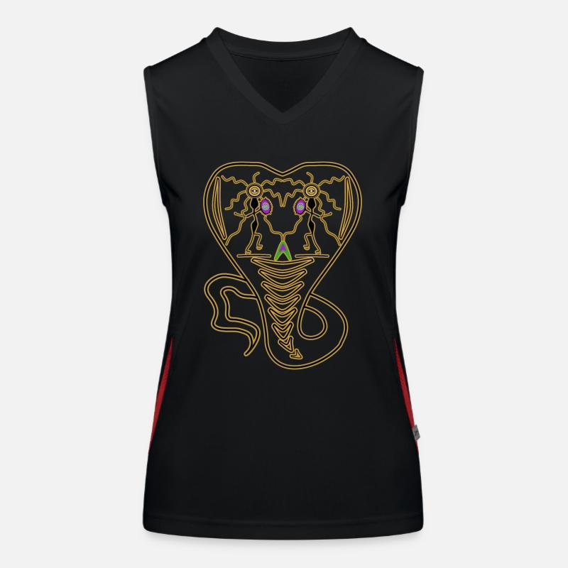 Snake Dance Shaman Women's Functional Contrast Tank Top