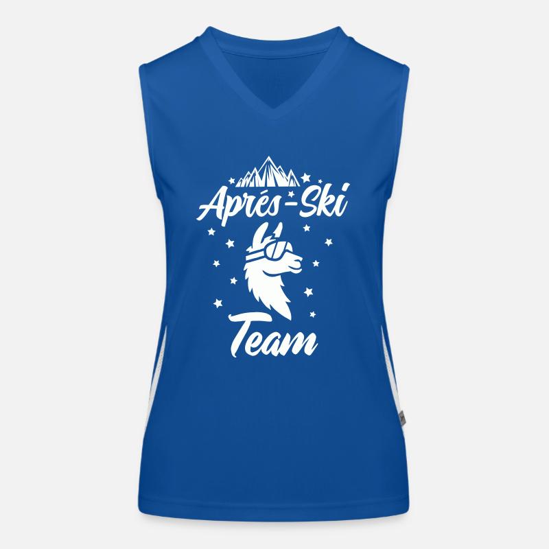 apres ski team lama Funktionelles Kontrast-Tank Top für Frauen