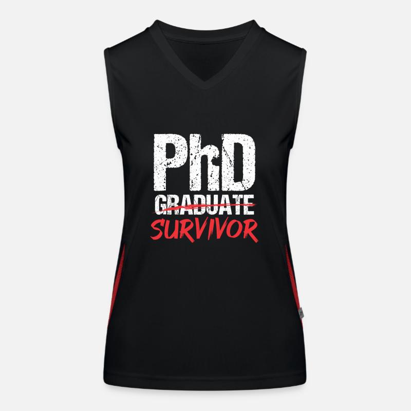 PhD Graduate Survivor ph.d Doktor Promotion Dr Funktionelles Kontrast-Tank Top für Frauen