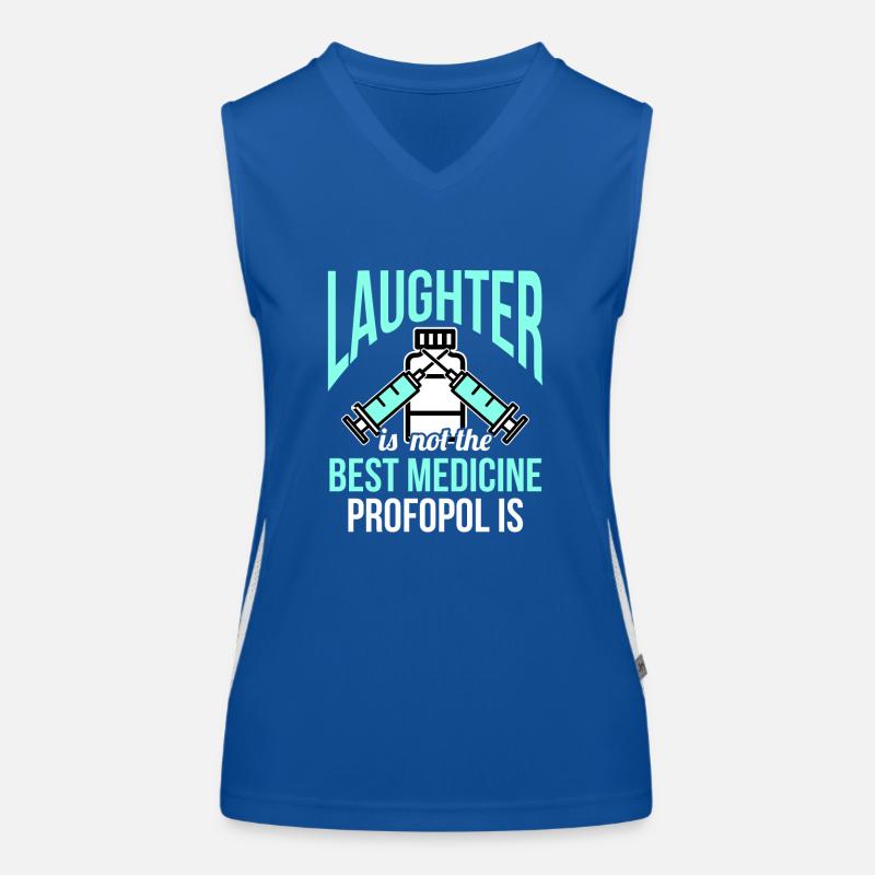 Propofol anesthesia anesthesiology anesthetist Women's Functional Contrast Tank Top