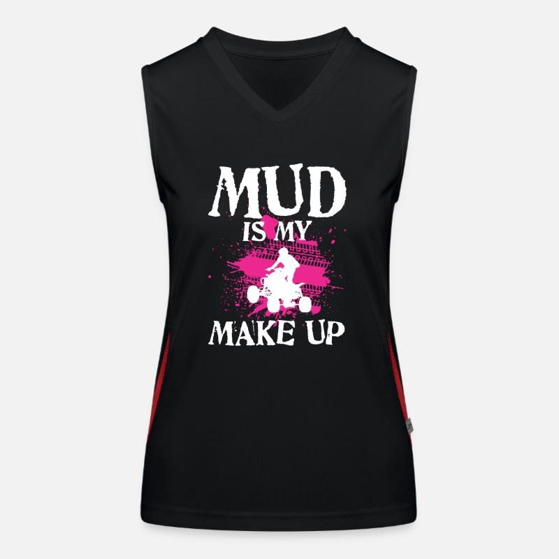 Quad Driver Mud Quad Driver ATV Offroad Mud Débardeur respirant contrasté Femme