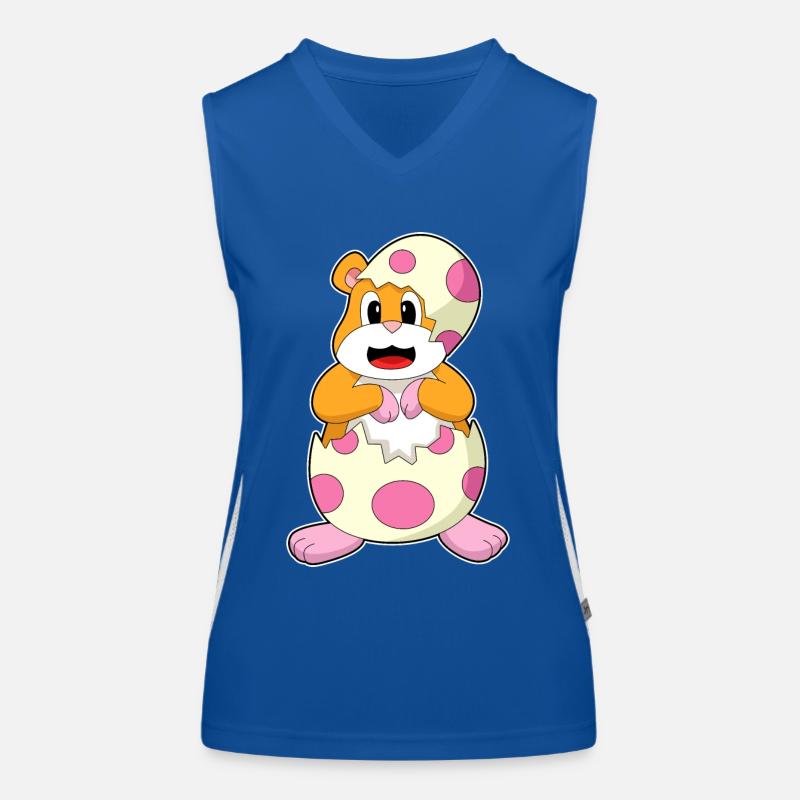 Hamster eggshell egg Women's Functional Contrast Tank Top