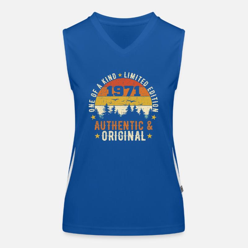 Original 1971 Geburtstagsgeschenk 1971 authentisch Funktionelles Kontrast-Tank Top für Frauen