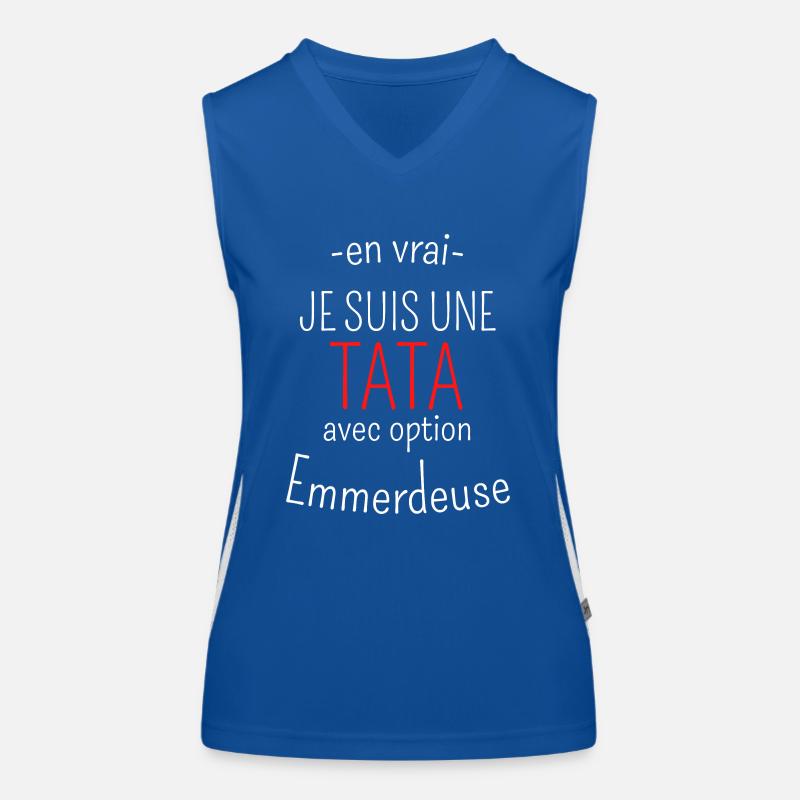 Tata avec option Emmerdeuse Débardeur respirant contrasté Femme