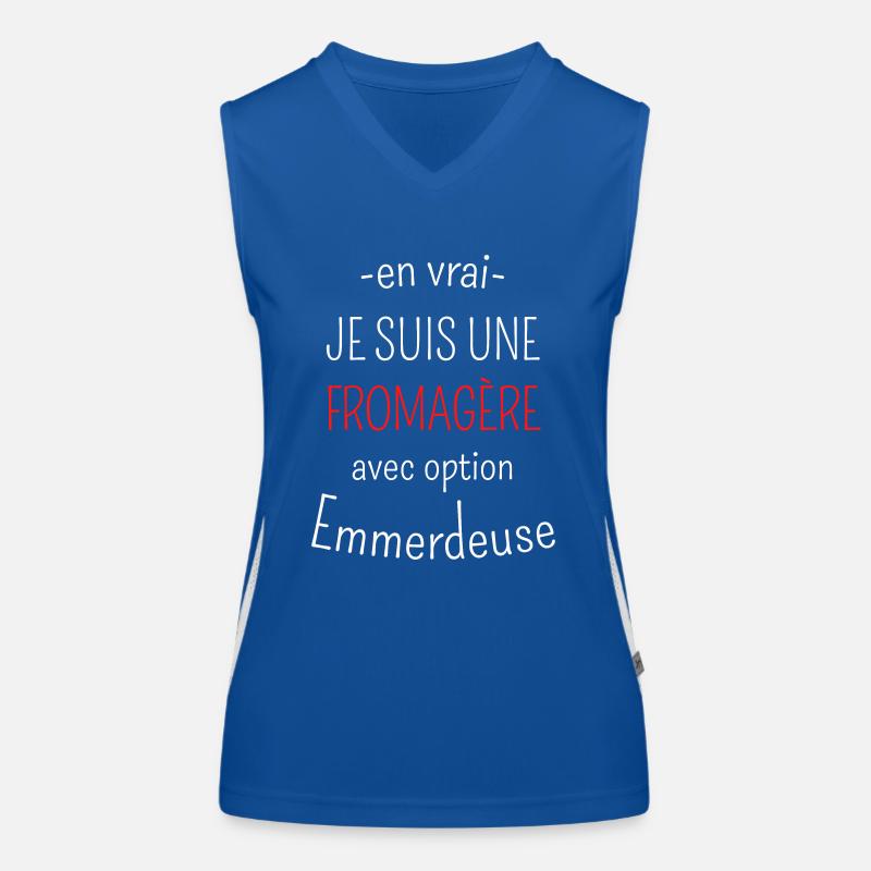 Fromagère avec option Emmerdeuse Débardeur respirant contrasté Femme