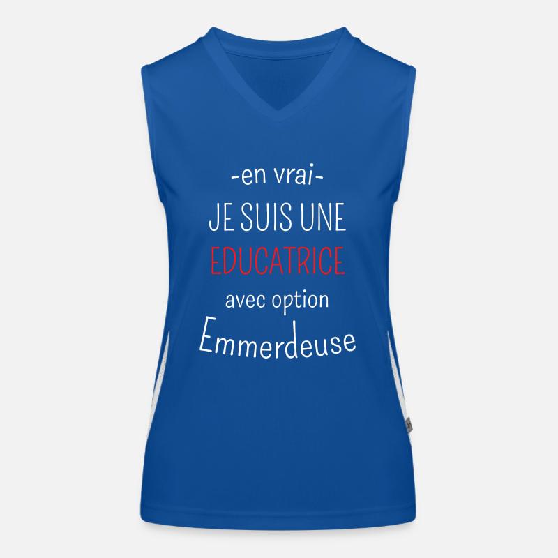 Educatrice Avec Option Emmerdeuse Débardeur respirant contrasté Femme