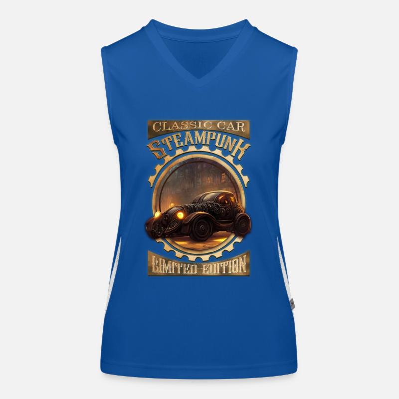 Steampunk Oldtimer, gothic und elegant Funktionelles Kontrast-Tank Top für Frauen