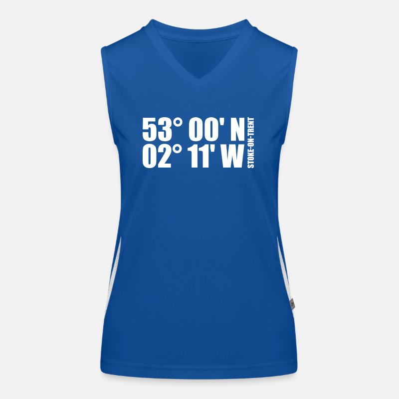 Stoke-on-Trent coordinates Women's Functional Contrast Tank Top