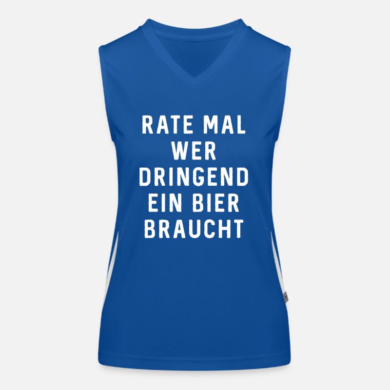 AD dringend Bier - Geburtstags Geschenk - Funktionelles Kontrast-Tank Top für Frauen