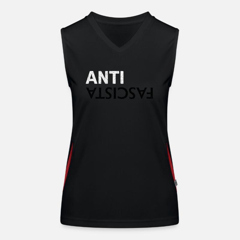 Antifascist Women's Functional Contrast Tank Top