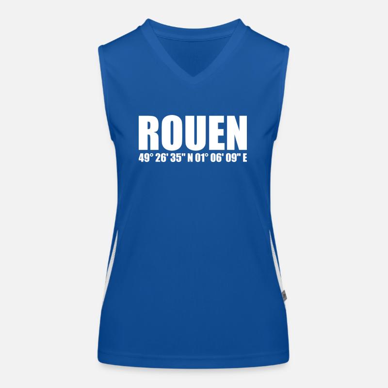 Coordonnées de Rouen Débardeur respirant contrasté Femme