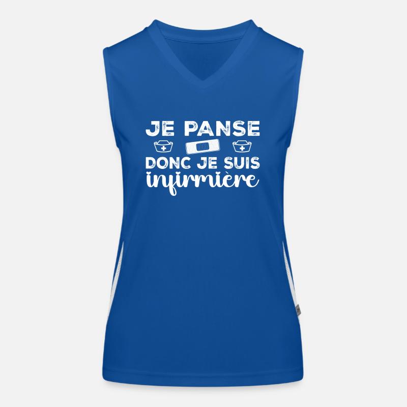 Ich bin Krankenschwester Funktionelles Kontrast-Tank Top für Frauen