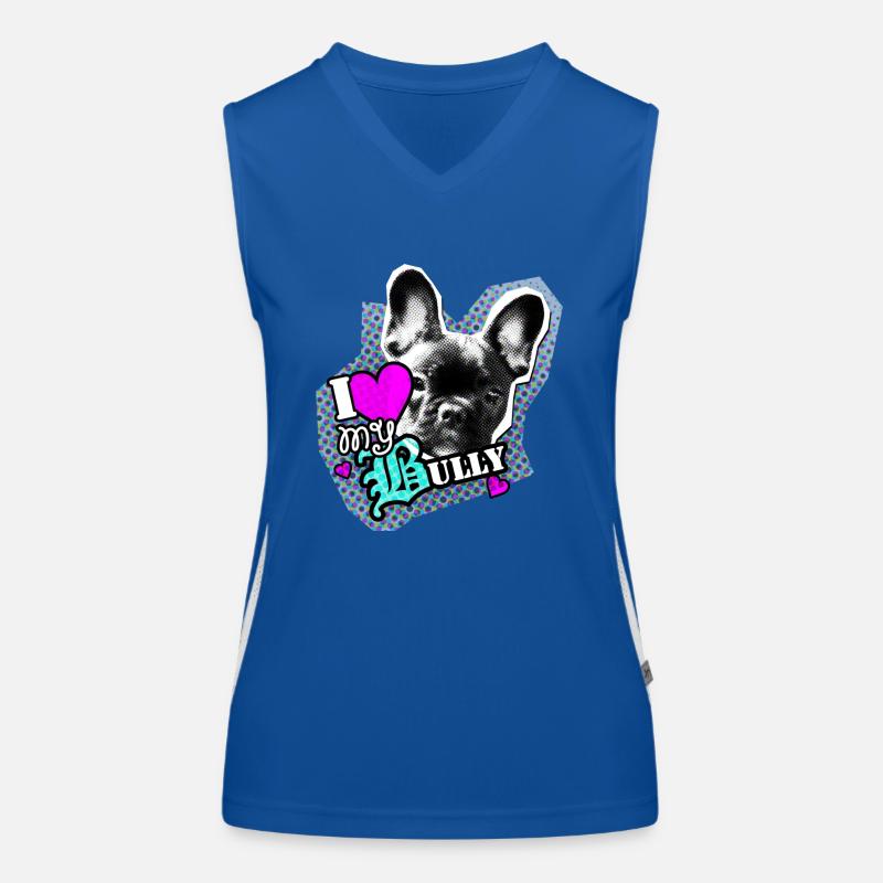 Bully - bouledogue français - Amour Débardeur respirant contrasté Femme