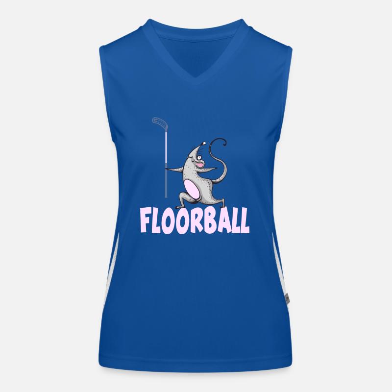 floorball floorball floorball saison Débardeur respirant contrasté Femme