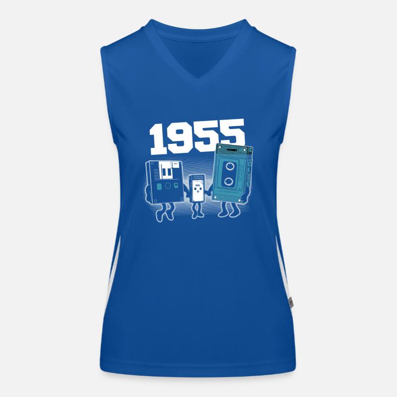 Vintage Born In 1955 Geburtstagsgeschenk 1955 Funktionelles Kontrast-Tank Top für Frauen