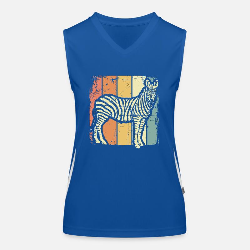Afrique Zebra Débardeur respirant contrasté Femme