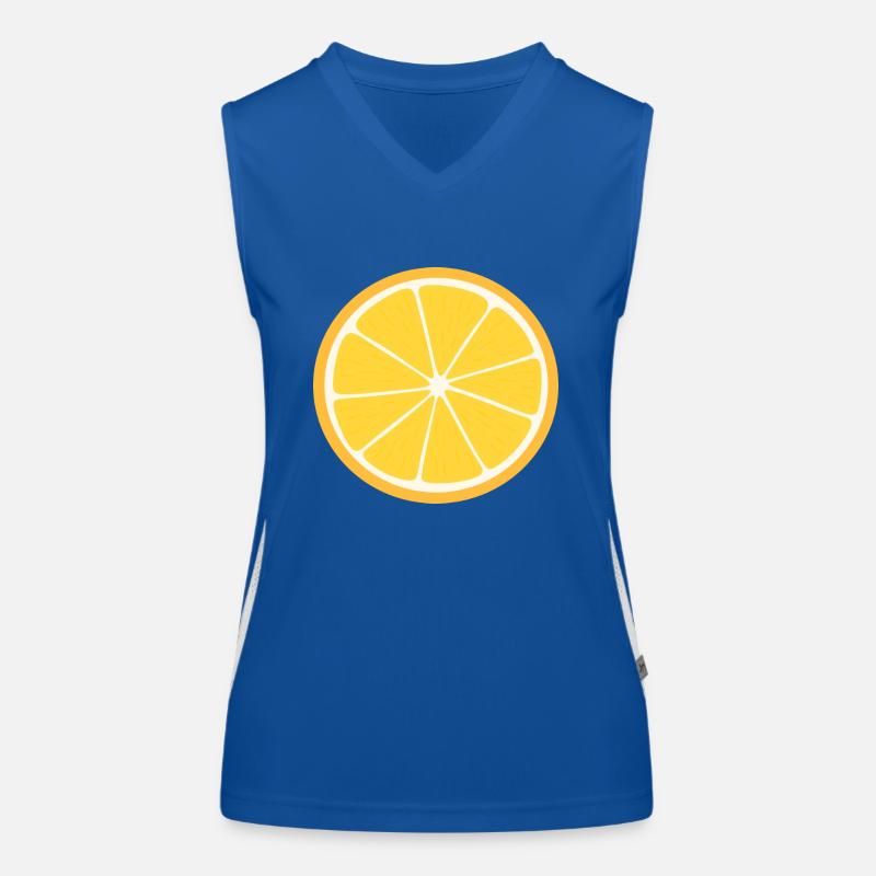 Orange Slice Women's Functional Contrast Tank Top