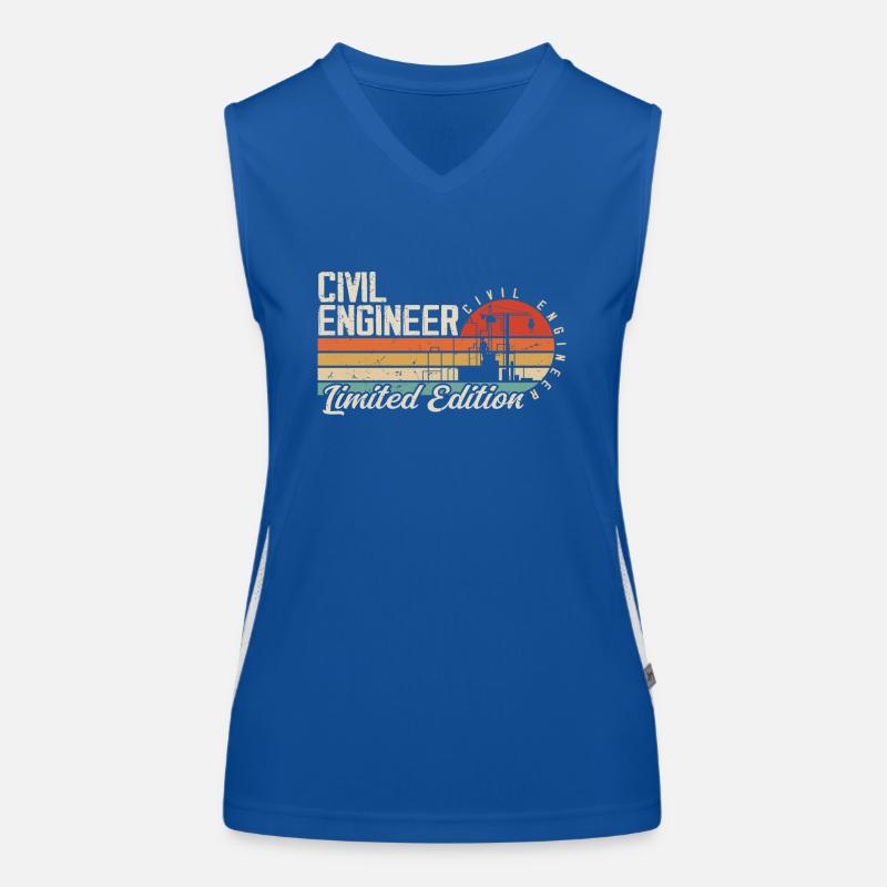 Future career as a civil engineer Civil engineering Women's Functional Contrast Tank Top