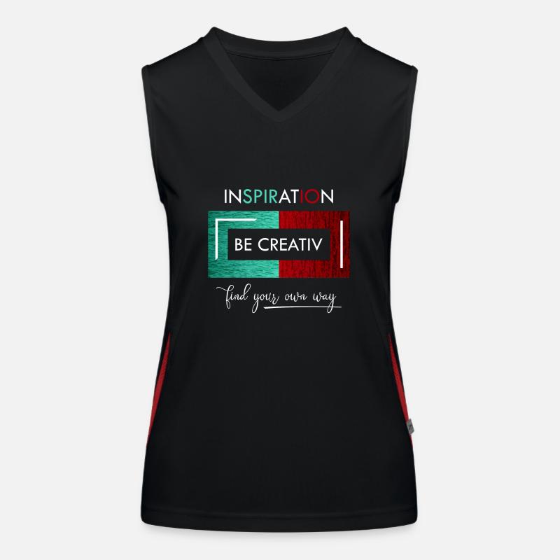 Inspiration Soyez créatif Débardeur respirant contrasté Femme