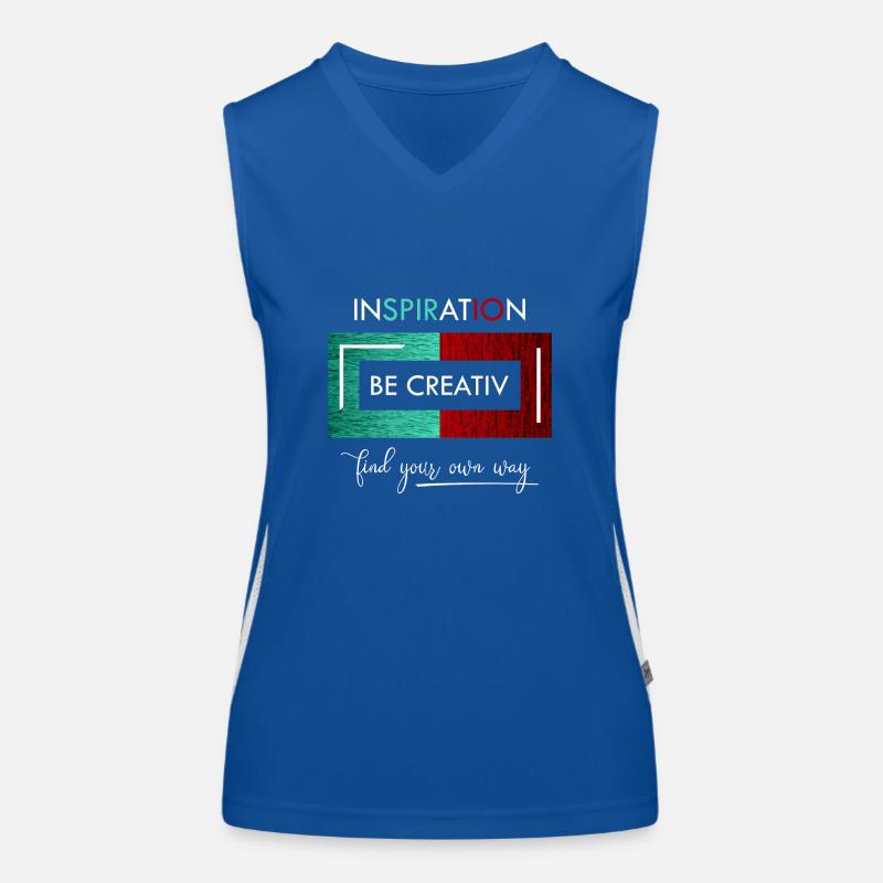 Inspiration Be creative Women's Functional Contrast Tank Top
