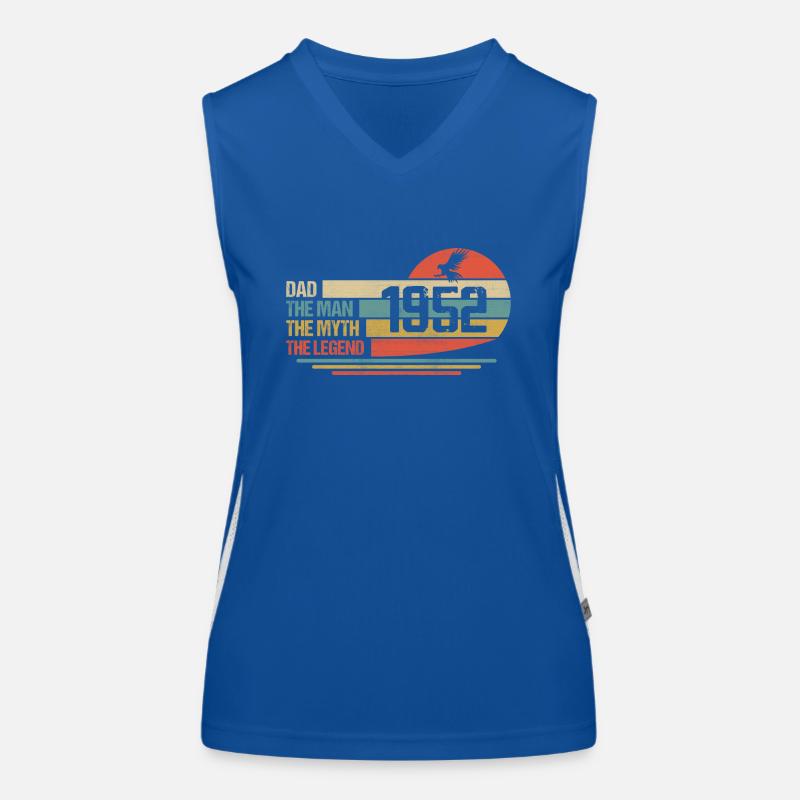 Bester Vater der Welt seit 1952 Vatertag Funktionelles Kontrast-Tank Top für Frauen