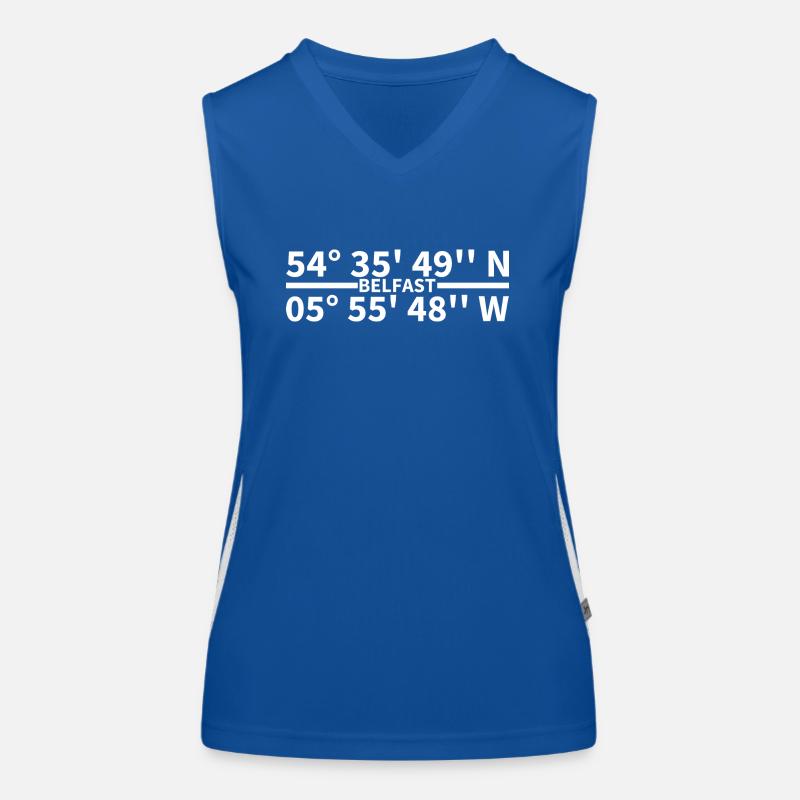 Belfast coordinates Women's Functional Contrast Tank Top