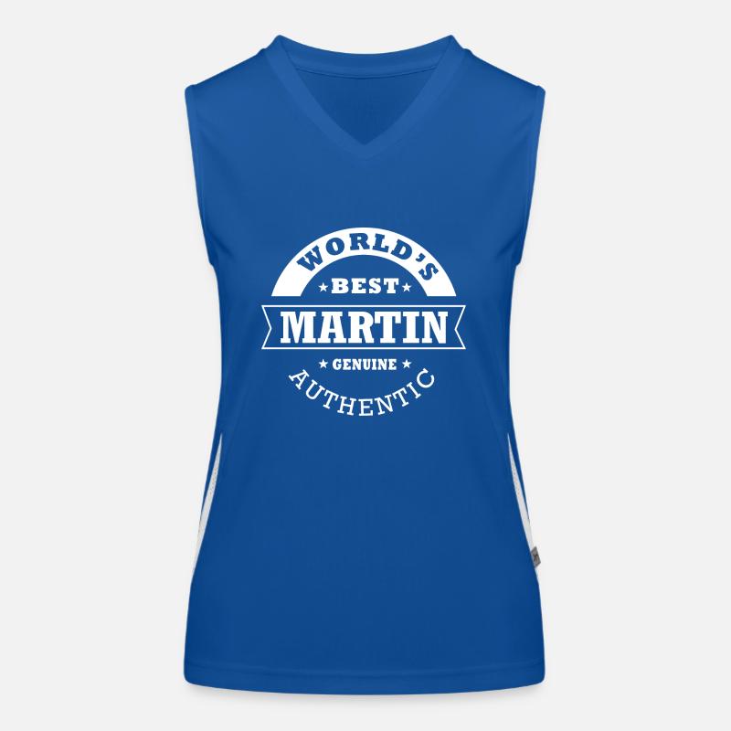 Martin world s best martin gift Women's Functional Contrast Tank Top