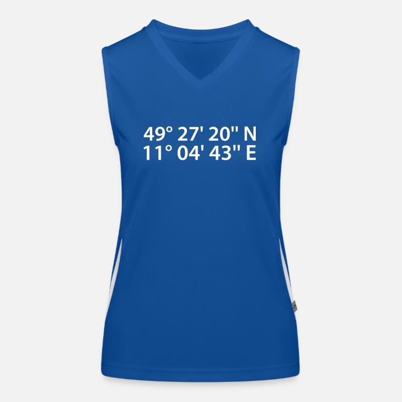 Nuremberg coordinates Women's Functional Contrast Tank Top