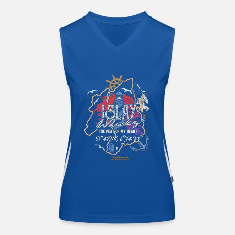 Islay Single Malt Whisky Funktionelles Kontrast-Tank Top für Frauen