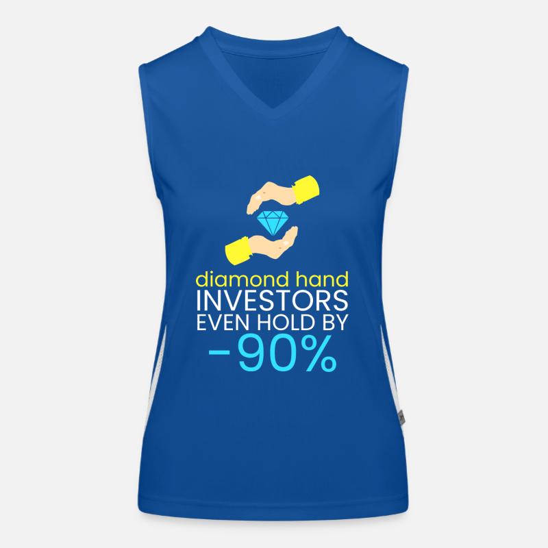 Diamond hands never sell Women's Functional Contrast Tank Top