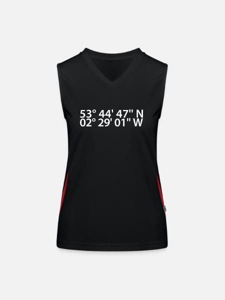 Blackburn coordinates - Women's Functional Contrast Tank Top - black/red - Front