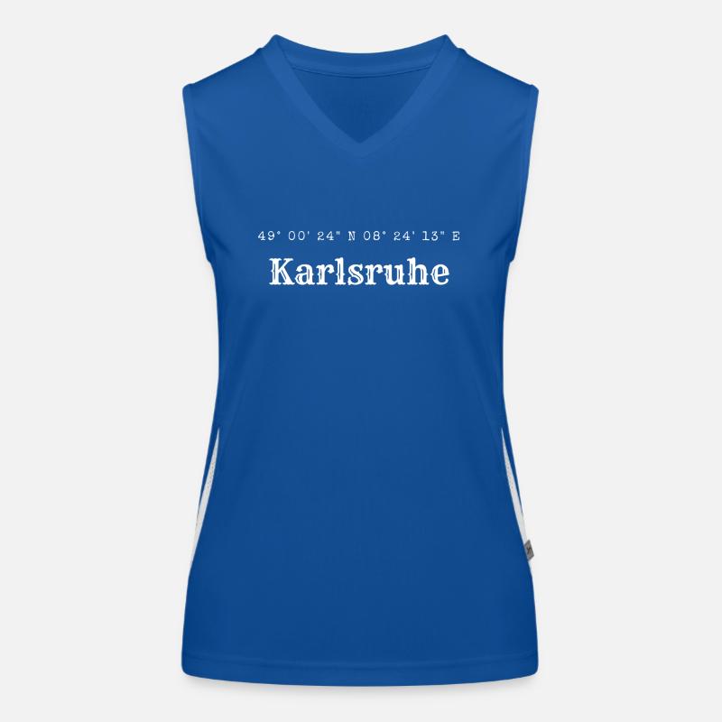 Coordonnées de Karlsruhe Débardeur respirant contrasté Femme