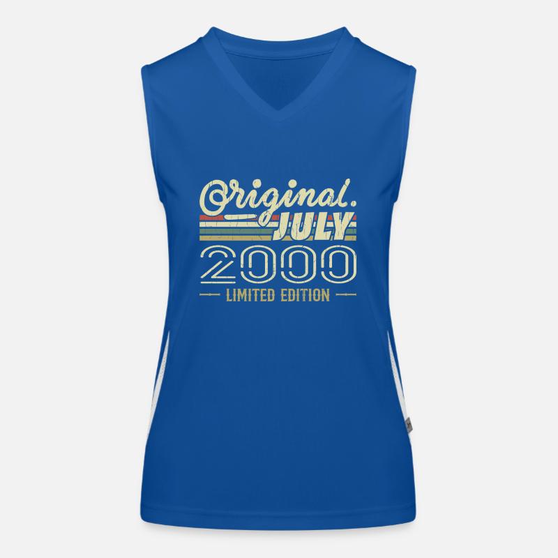 Juli 2000 Original 2000 Geburtstagsgeschenk Funktionelles Kontrast-Tank Top für Frauen