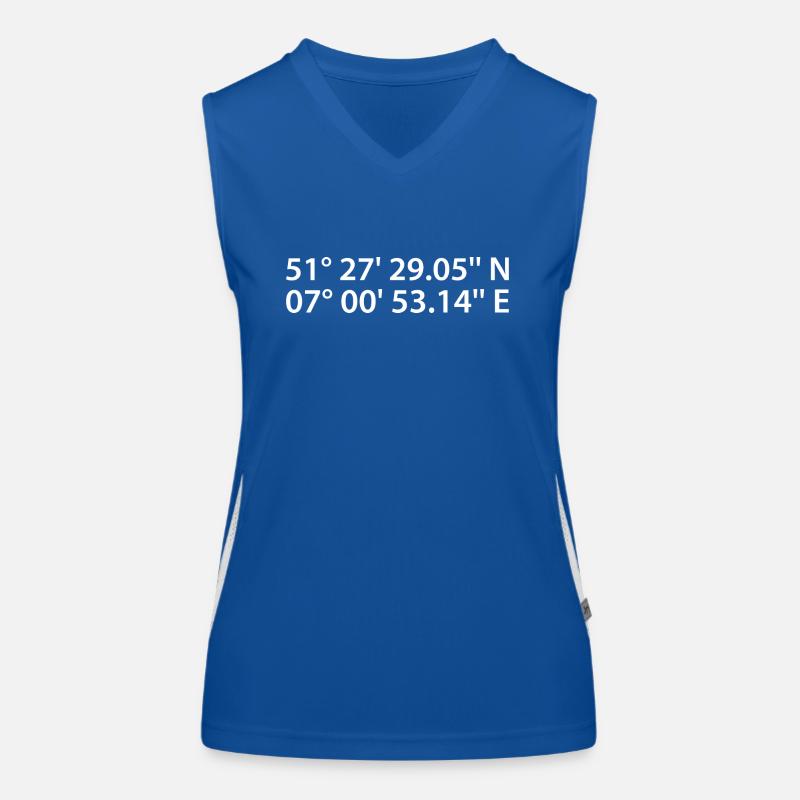 Coordonnées des aliments Débardeur respirant contrasté Femme