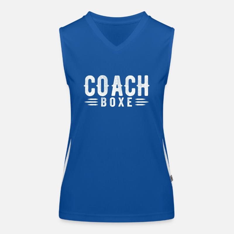 Coach Boxe Entraineur de Boxe | Cadeau Coach Boxe Débardeur respirant contrasté Femme
