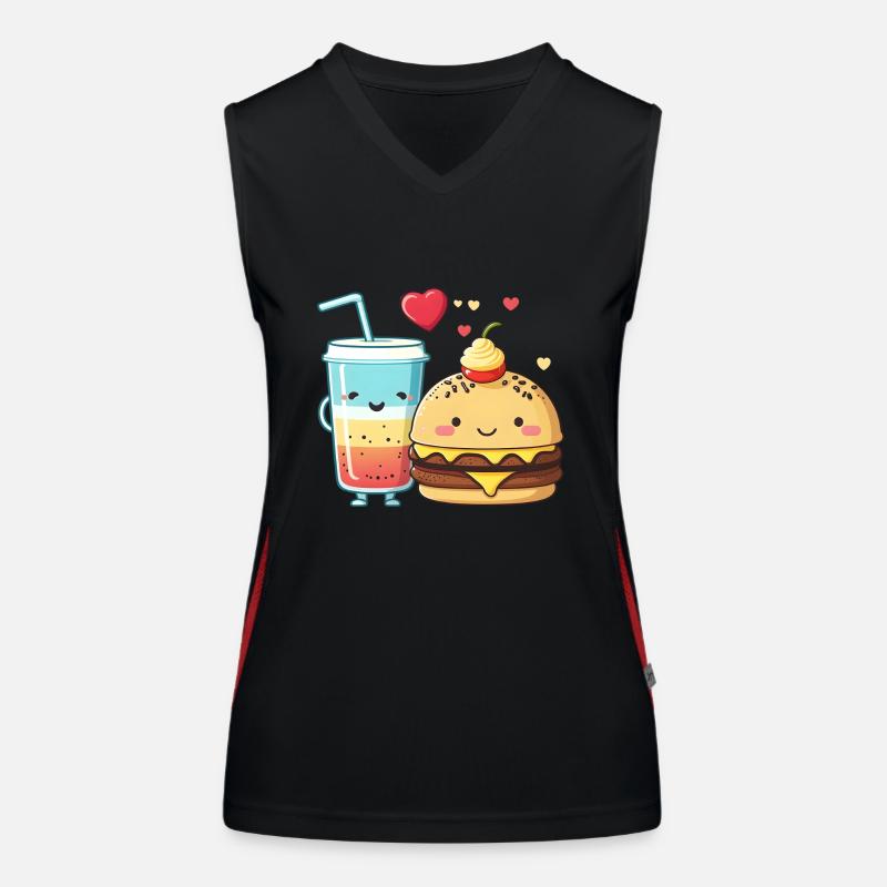 süße Freundschaft Funktionelles Kontrast-Tank Top für Frauen
