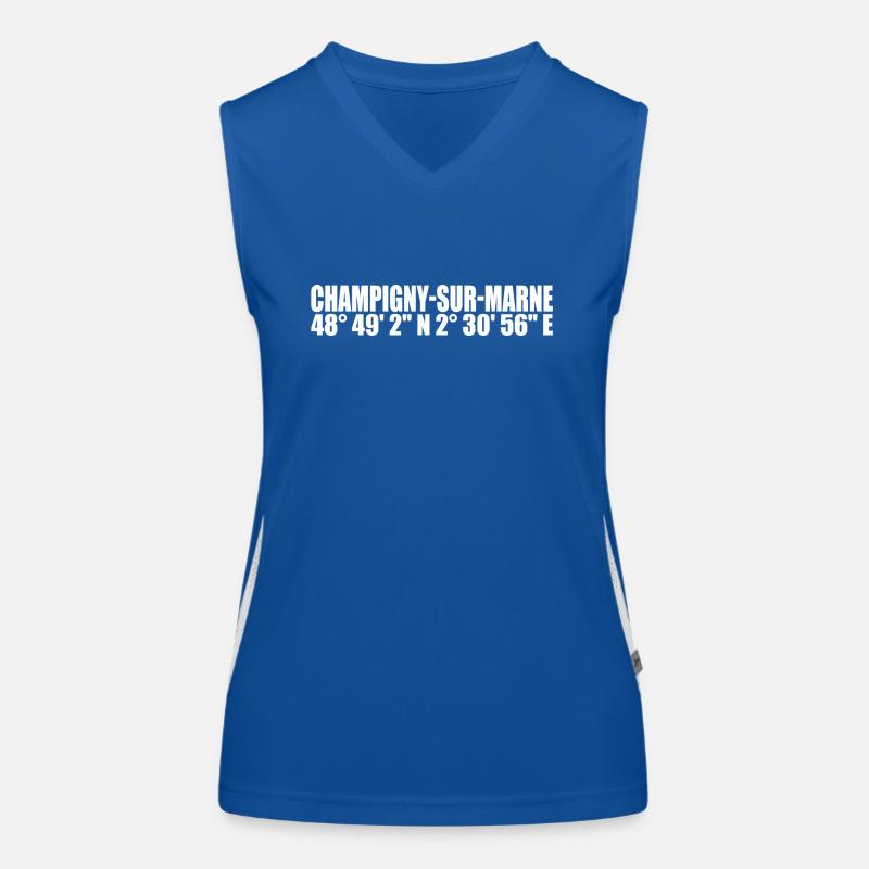 Champigny-sur-Marne coordinates Women's Functional Contrast Tank Top