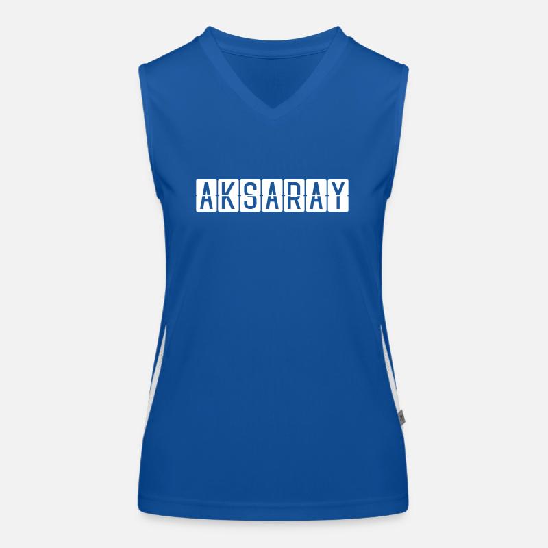 Aksaray Flughafentafel Funktionelles Kontrast-Tank Top für Frauen