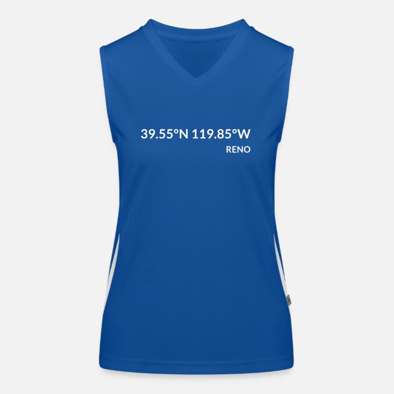 Reno, Nevada, USA Coordinates Women's Functional Contrast Tank Top