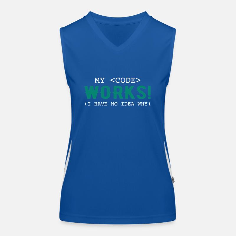 My Code Works I Have No Idea Why Women's Functional Contrast Tank Top