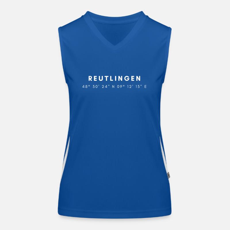 Coordonnées de Reutlingen Débardeur respirant contrasté Femme