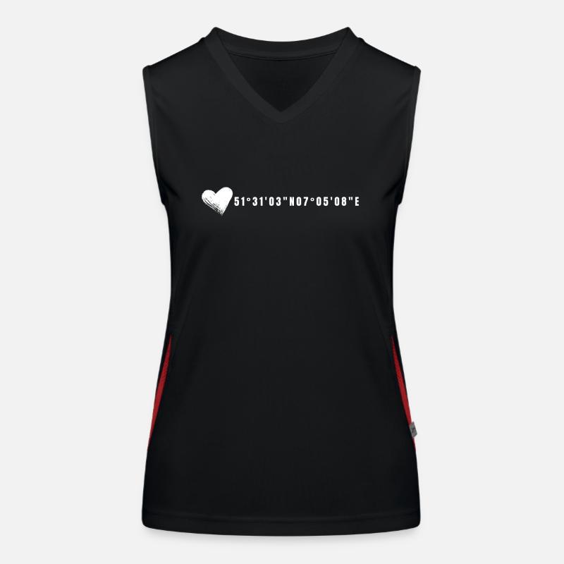 Gelsenkirchen Herz coordinates Women's Functional Contrast Tank Top