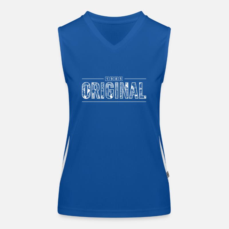 Original 1985 Retro 1985 Jubiläumsgeschenk Funktionelles Kontrast-Tank Top für Frauen