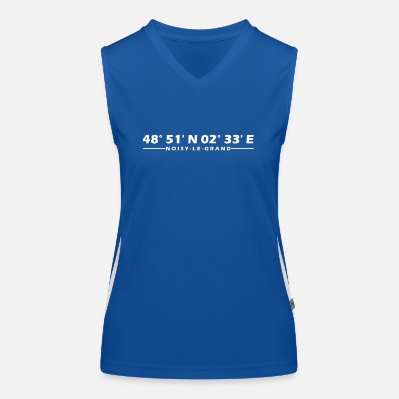 Noisy-le-Grand coordinates Women's Functional Contrast Tank Top