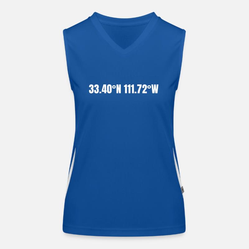 Mesa, Arizona, USA Coordinates Women's Functional Contrast Tank Top