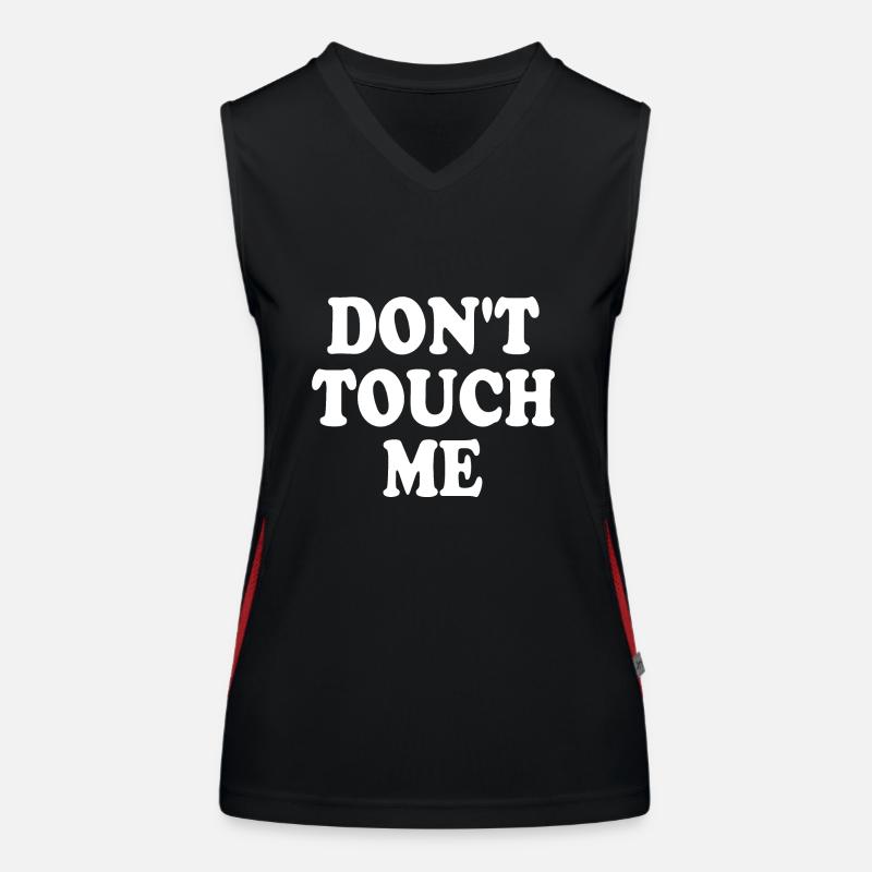 Dont touch me Débardeur respirant contrasté Femme