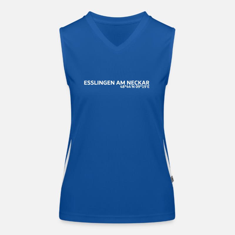 Esslingen am Neckar coordinates Women's Functional Contrast Tank Top